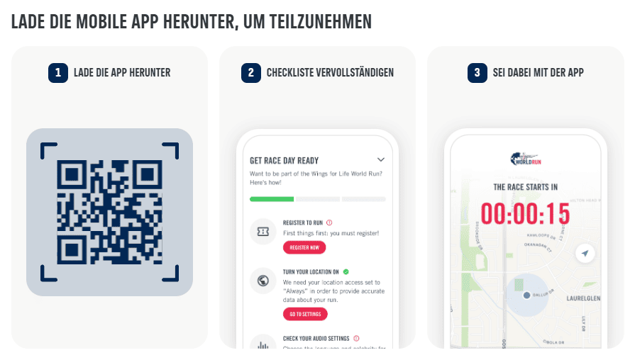 Wings for Life World Run App